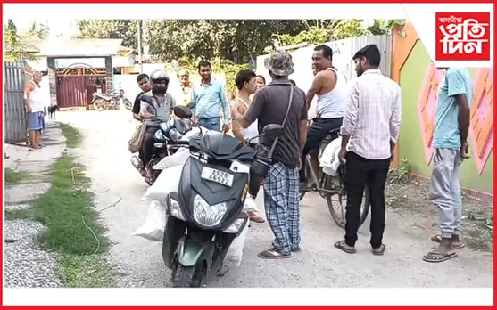 ডেলিভাৰী বয়ৰ মূৰত চিগি পৰিল উচ্চ ক্ষমতাসম্পন্ন বৈদ্যুতিক তাঁৰ