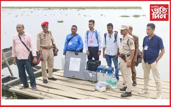 বিজেপি চৰকাৰৰ উন্নয়নৰ স্বৰূপঃ নাৱেৰে ভোট ল'বলৈ নিৰ্বাচনী বিষয়া