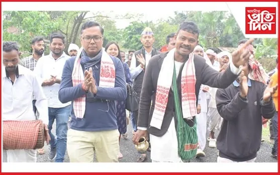 ডিগবৈ-মাকুমত মনোজ ধানোৱাৰৰ বিশাল নিৰ্বাচনী প্ৰচাৰ সভা