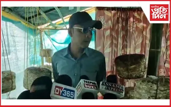 জামুগুৰিহাটত কাঠফুলাৰ খেতিৰে স্বাৱলম্বিতাৰ নিদৰ্শন যুৱকৰ