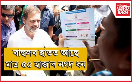 কিমান কোটিৰ গৰাকী ৰাহুল গান্ধী? নিৰ্বাচন আয়োগত দাখিল তথ্য...