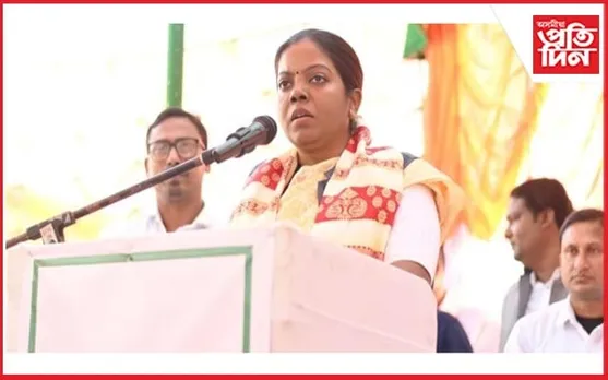 কাজিৰঙাত  ৰ'জলীনা তিৰ্কীৰ নিৰ্বাচনী প্ৰচাৰ...
