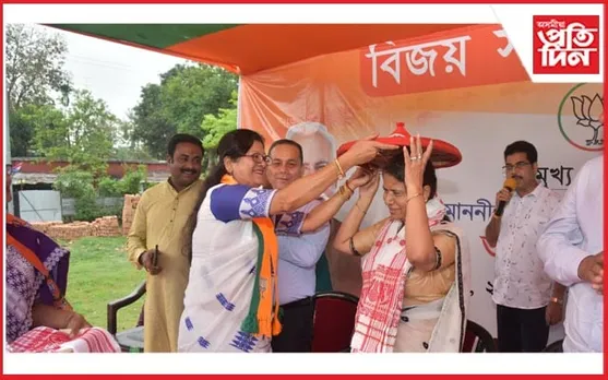 বিজুলী কলিতা মেধিৰ সমৰ্থনত মন্ত্ৰী অজন্তা নেওগৰ নিৰ্বাচনী প্ৰচাৰ...