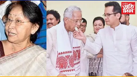 দূৰৰ পৰাই পুত্ৰক আৰ্শীবাদঃ ভোট দিবলৈ কিয় নাহিল ডলী গগৈ...