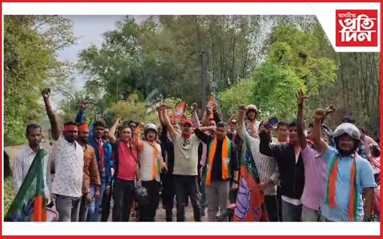 টেঙাখাতত অন্তিমবাৰৰ বাবে নেতা-পালিনেতাৰ নিৰ্বাচনী প্ৰচাৰ 