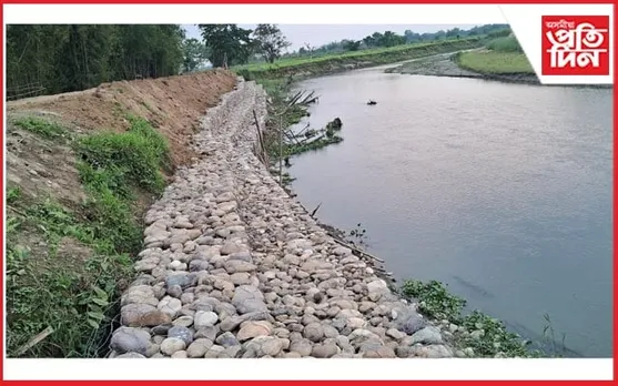 শিলৰ স্পাৰেৰে বানবিধ্বস্ত দক্ষিণ-বাংক্লেং সংযোগী পথ প্ৰতিৰোধৰ পদক্ষেপ...
