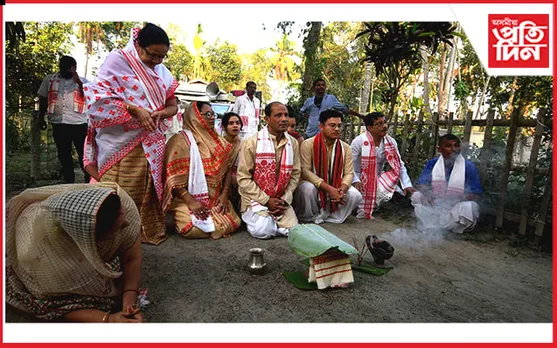বটদ্ৰৱাত গোসাঁই বিহু পালনঃউখল-মাখল পৰিবেশ