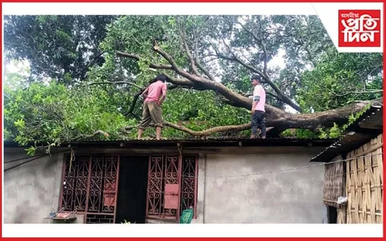 ৰীমালৰ তাণ্ডৱঃ দক্ষিণ শালমাৰাত ঘৰ-দুৱাৰৰ বিস্তৰ ক্ষতি,উৰুৱাই নিলে চৰকাৰী কাৰ্যালয়