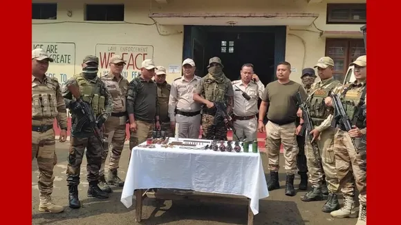 মণিপুৰৰ বিষ্ণুপুৰ আৰু কাংপকপি জিলাত অভিযানঃ মাৰণাস্ত্ৰ আৰু বিস্ফোৰক সামগ্ৰী উদ্ধাৰ... 