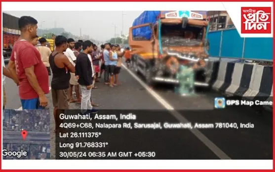 বেহাৰবাৰীত ভংয়কৰ দুৰ্ঘটনাঃ থিতাতে নিহত চালক...