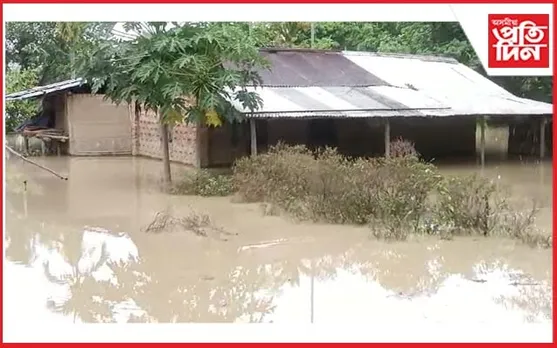 বাৰিষাৰ প্ৰথমজান বানত ডুবিল কামপুৰঃ কপিলীয়ে চিঙিলে পতিয়াপামৰ মথাউৰি...