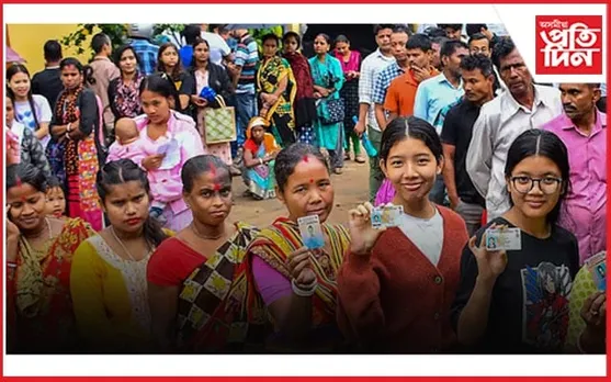 তৃতীয় পৰ্যায়ত অসমত সৰ্বাধিক গুজৰাটত সৰ্বনিম্ন ভোটদান...
