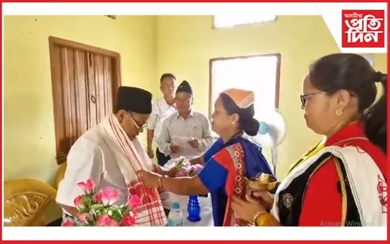 জামুগুৰিহাটত মগৰ সংঘৰ সৌজন্যত সম্বৰ্ধনা অনুষ্ঠান..