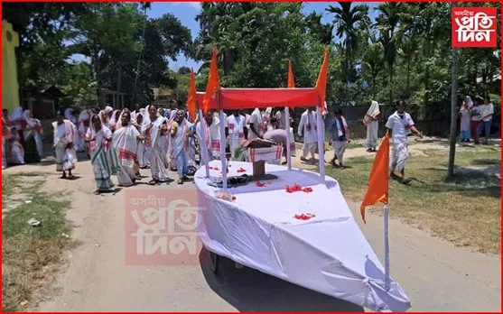 আঢ়ৈশ বছৰীয়া পূব জামুগুৰি নামঘৰৰ বাৰ্ষিক ভাগৱত পাঠ আৰু মহানাম...