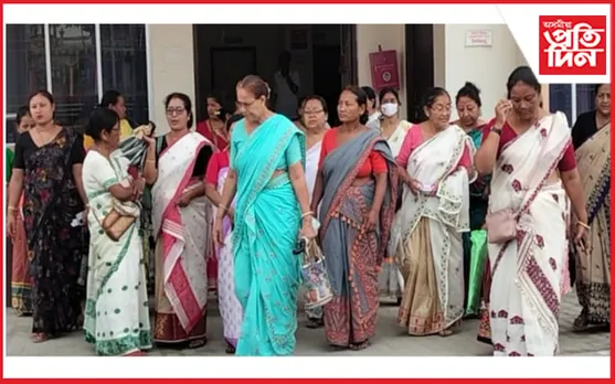 দেৱলীনাৰ হত্যাকাণ্ডৰ ঘাটক স্বামীক দোষমুক্ত কৰাৰ চক্ৰান্তঃ ক্ষুব্ধ মহিলা সমিতি