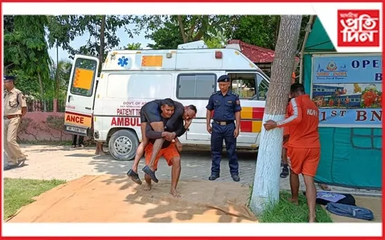 বজালীত দুৰ্যোগ ব্যৱস্থাপনাৰ প্ৰদৰ্শনীমূলক অনুশীলন...