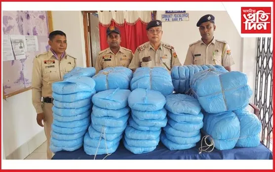 ত্ৰিপুৰাত বুজন পৰিমাণৰ নিচাজাতীয় সামগ্ৰী জব্দ