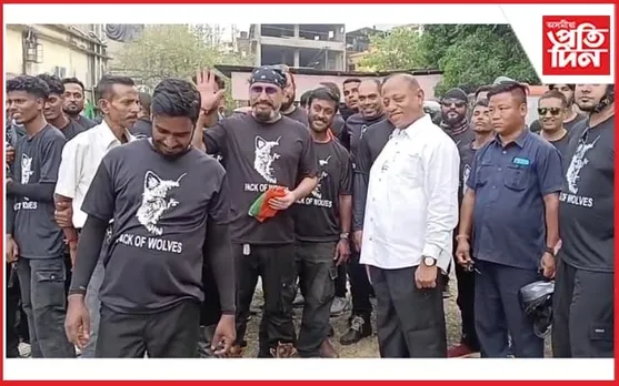 দুৰ্ঘটনা ৰোধ আৰু পথ সুৰক্ষাৰ‌ বাৰ্তাৰে শিলচৰত পৰিমল শুক্লবৈদ্যৰ বাইক ৰেলী