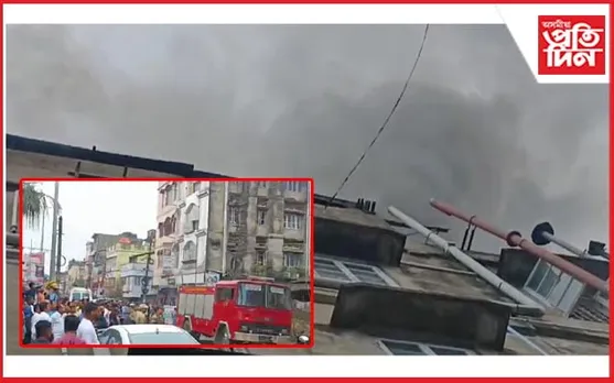 শিলচৰৰ এটা অট্টালিকাৰ ৪ মহলাত থকা কম্পিউটাৰ চেণ্টাৰত অগ্নিকাণ্ড...