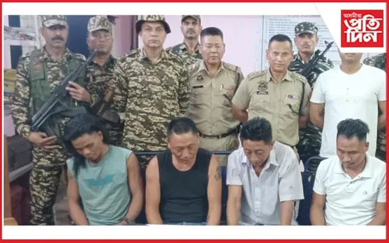 বোকাজানত উদ্ধাৰ মাৰণাস্ত্ৰসহ কেইবাজাই সজীৱ গুলী