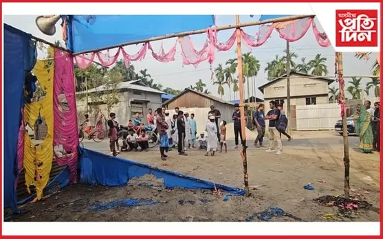 ঘিলাগুৰীত দুলু আহমেদৰ নিৰ্বাচনী প্ৰচাৰ কাৰ্যালয়ত দুৰ্বৃত্তৰ অগ্নিসংযোগ