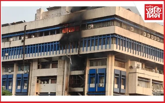 বিজুলী ভৱনৰ পঞ্চম মহলাত বিধ্বংসী অগ্নিকাণ্ড...