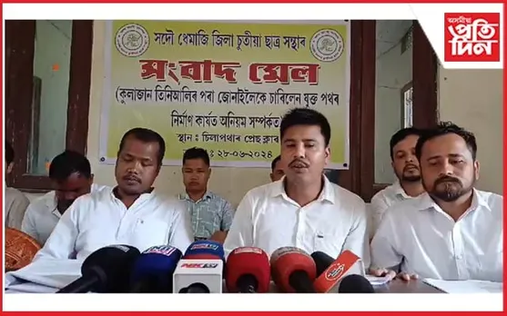 চিলাপথাৰত চাৰিলেন যুক্ত পথ নিৰ্মাণত ব্যাপক অনিয়ম আৰু দুৰ্নীতিৰ অভিযোগ...