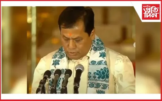 কেবিনেট মন্ত্ৰীৰূপে শপত গ্ৰহণ কৰিয়েই ৰাজ্যবাসীৰ আশীৰ্বাদ বিচাৰিলে সৰ্বানন্দ সোণোৱালে