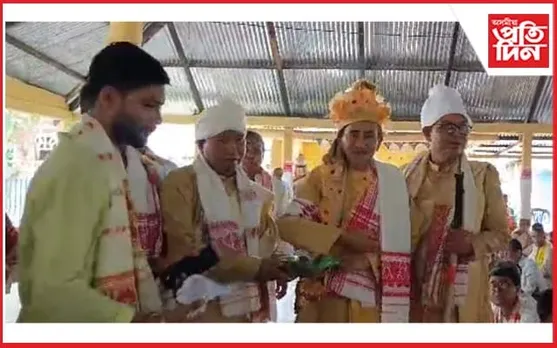 পৰম্পৰা ৰক্ষা কৰি ৰহাৰ 'সৰা ৰাজ্যত' ৰাজ অভিষেক কাৰ্য সম্পন্ন
