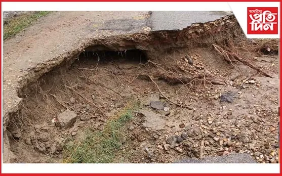 বানৰ ফলত বিধ্বস্ত কামপুৰ-পশ্চিম কাৰ্বি আংলং পথ