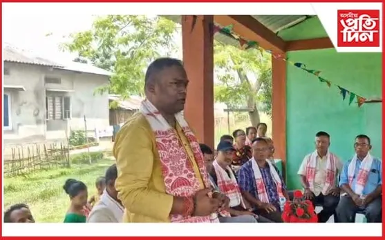 বালিপৰাত একাদশী কীৰ্তন সংঘৰ গৃহৰ দ্বাৰ  উন্মোচন বিধায়ক কৃষ্ণকমল তাঁতীৰ