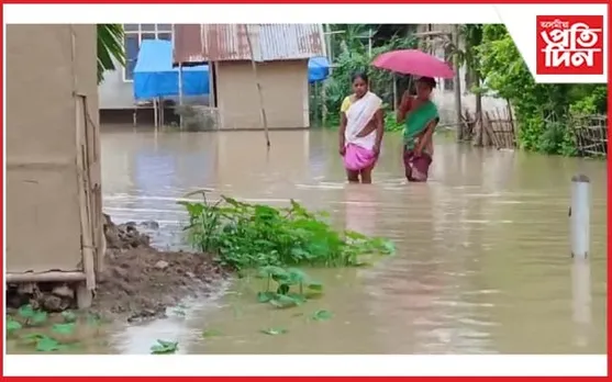 কামপুৰত জটিল বান পৰিস্থিতিঃ বিপদসীমাৰ ওপৰেৰে বৈছে কপিলী