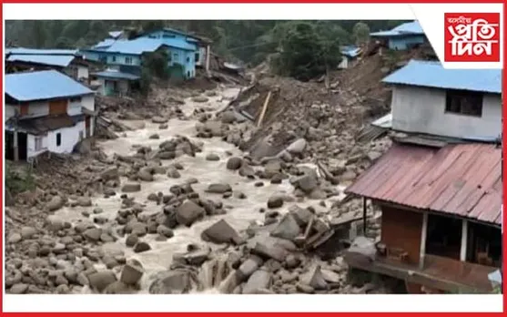 প্ৰকৃতিৰ ৰোষত ছিকিমঃ ধাৰাসাৰ বৰষুণৰ ফলত নিহত ৩,সন্ধানহীন বহু লোক