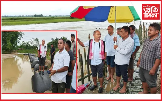 জোনাইত বান খহনীয়া পৰিদৰ্শন বিধায়ক ভূৱন পেগুৰ