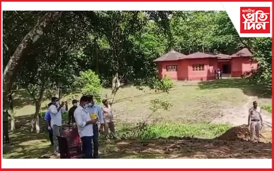 NRLৰ নগৰাঞ্চলত বিদ্যুতস্পৃষ্ট হৈ বনৰীয়া হাতীৰ কৰুণ মৃত্যু