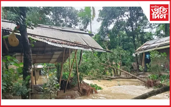 ধেমাজিত বান : ৩৬ খন গাঁও এতিয়াও বানৰ কৱলত