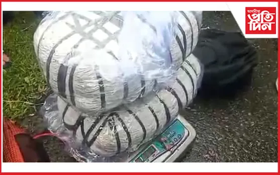 যাত্ৰীবাহী বাছৰ পৰা জব্দ ১১ কেজি নিচাযুক্ত সামগ্ৰীঃ আটক ২ সৰবৰাহকাৰী