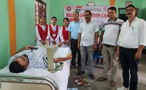 স্বাধীনতা দিৱস উপলক্ষত ঢকুৱাখনাত ৰক্তদান শিবিৰ সম্পন্ন...
