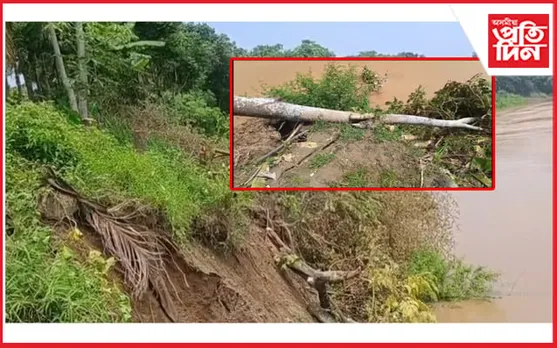 চপৰা চপৰে খহিছে কপিলীৰ গৰাঃ সংকিত নৈপৰীয়া ৰাইজ
