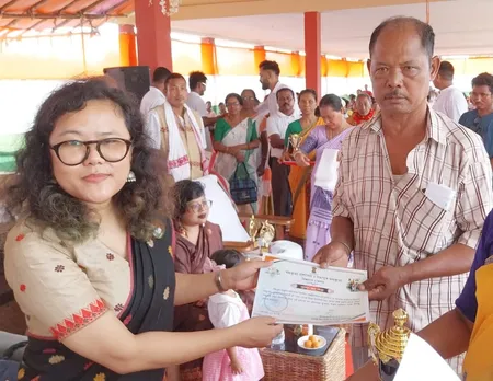 বিশিষ্ট প্ৰকৃতিপ্ৰেমী মাৰ্কা নৰহক গহপুৰ মহকুমা প্ৰশাসনৰ সম্বৰ্ধনা