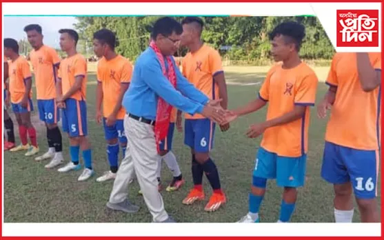 ৰজাপথাৰত সোণ গয়াৰী সোঁৱৰণী আমন্ত্ৰণমূলক ফুটবল প্ৰতিযোগিতাঃ বিজয়ী আৰ ক্লাব