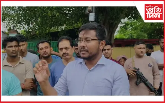 লামডিঙৰ ৰাজপথত ৰোড মাৰ্চ...
