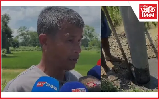 মেৰাপানীত বিদ্যুতৰ খুঁটা সংস্থাপনৰ নামত বিয়াগোম কেলেংকাৰী