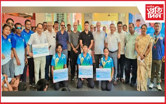 যোৰহাটৰ আন্তঃবিদ্যালয় সাঁতোৰ প্ৰতিযোগিতাৰ সামৰণি