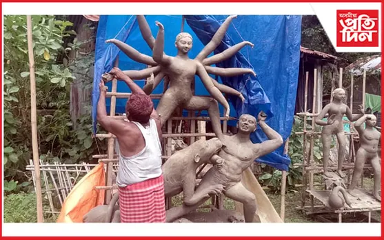 মানকাচৰ-মেঘালয়ত দুৰ্গা পূজাৰ ব্যাপক প্ৰস্তুতি...