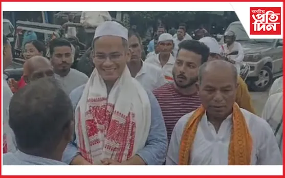 উপ নিৰ্বাচন : বিহালীত সাংসদ গৌৰৱ গগৈৰ নিৰ্বাচনী প্ৰচাৰ