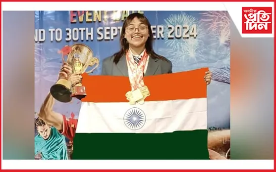 আন্তঃৰাষ্ট্ৰীয় সাঁতোৰ প্ৰতিযোগিতাত ভাৰ্গৱী হাজৰিকাৰ ৩টা স্বৰ্ণ পদক অৰ্জন