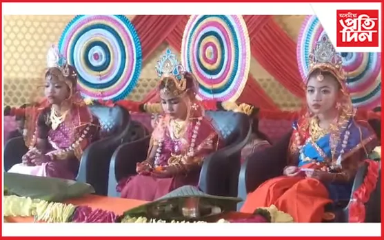 বৰকোনা কালী ধামত অষ্টমী-নৱমীৰ লগতে কুমাৰী পূজা...