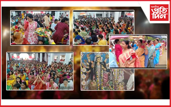 শিলচৰৰ ৰামকৃষ্ণ মিছন সেৱাশ্ৰমত হাজাৰ হাজাৰ ভক্তৰ ভিৰ...
