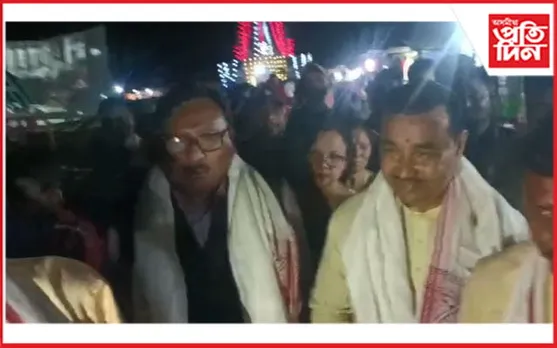 মথুৰাপুৰৰ পূজাস্থলীত মন্ত্ৰী যোগেন মহন, বিধায়ক ধৰ্মেশ্বৰ কোঁৱৰ...